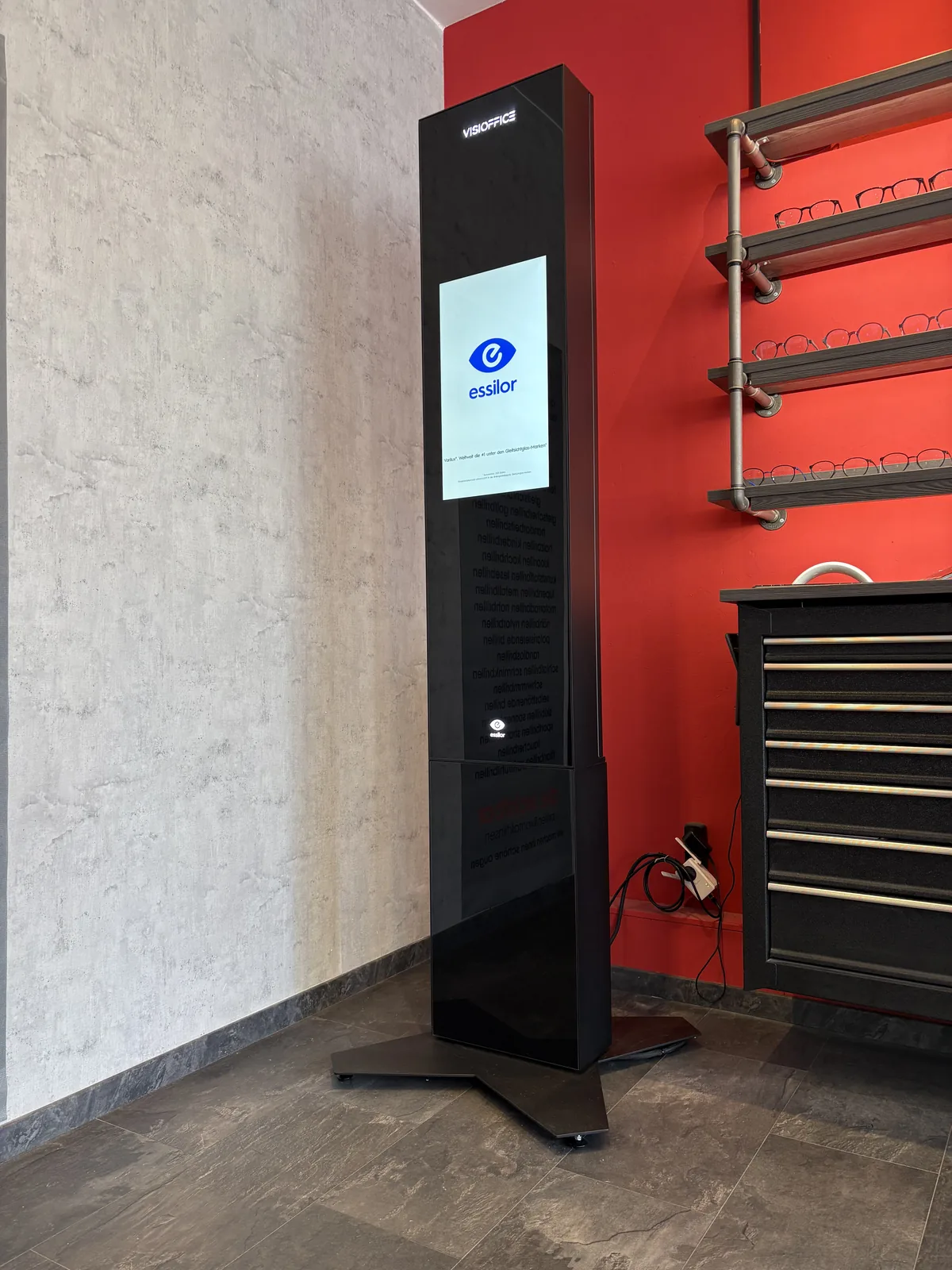 Visioffice X zur Zentrierung im Verkaufsraum